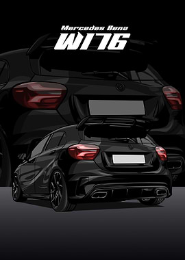 Mercedes Benz W176 black