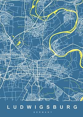 MAP LUDWIGSBURG GERMANY