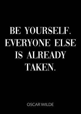 Oscar Wilde Be Yourself