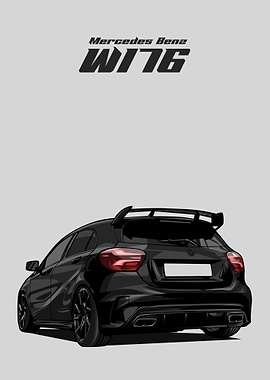 Mercedes Benz W176 black