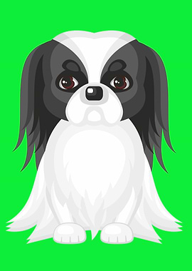 Cute Japanese Chin Dog