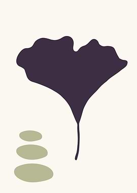 Purple Botanical leaf