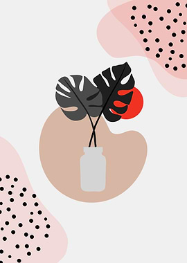 Modern Minimalist Leaves