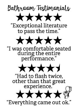 Bathroom Humor Testimonial