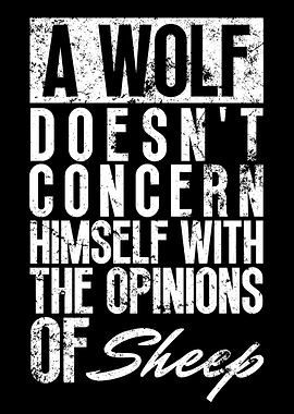 Wolf Motivation Quote