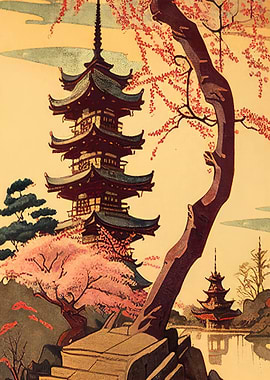 Nouveau Pagoda Japan