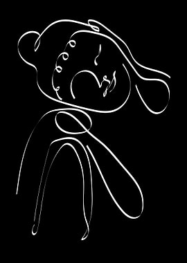 One Line Art Buddha