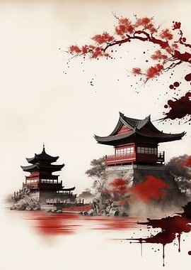 Japanese Ink Wash Painting