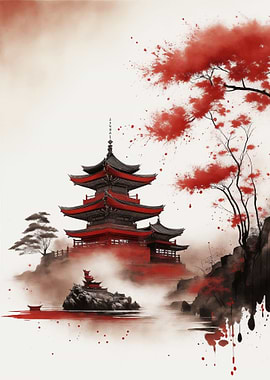 Japanese Ink Wash Painting