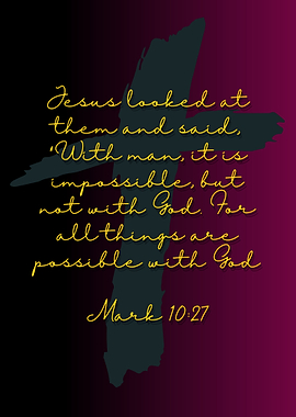 Mark 10 27 Bible Verse