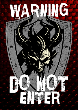 Warning Do Not Enter 002