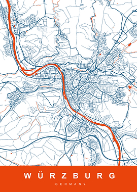 MAP WURZBURG GERMANY