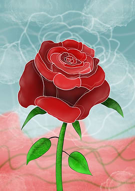 Big red rose