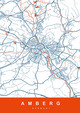 MAP AMBERG GERMANY