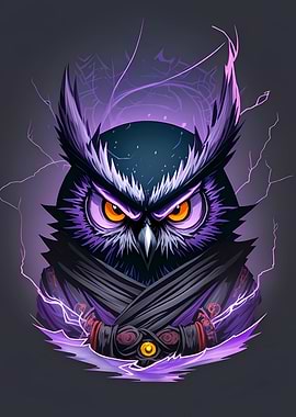 Evil ninja owl