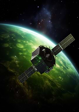 Satellite in Green Planet