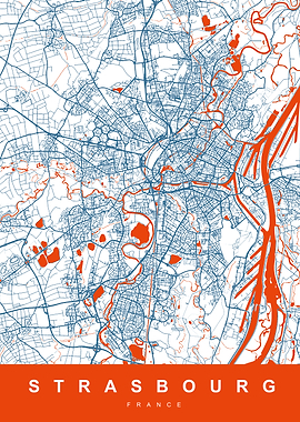 MAP STRASBOURG FRANCE