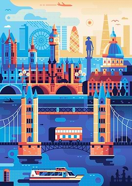 London Travel Poster