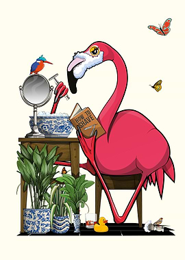Flamingo Shaving Beard