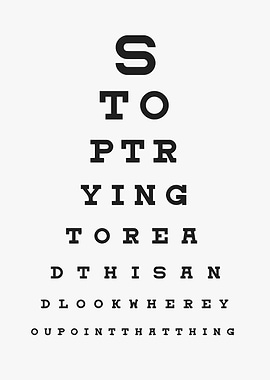 Bathroom Eye Test