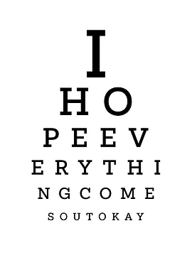Bathroom Eye Test