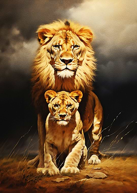 Lion family