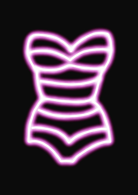 Pink neon corset