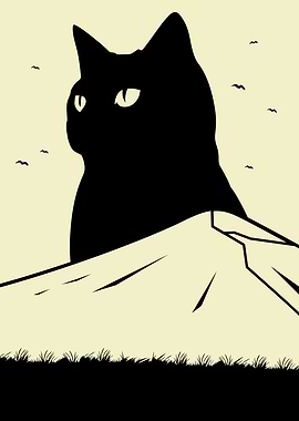 Giant Cat on the mountain