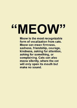 Explanation of Meow