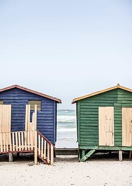 Blue And Green Hut