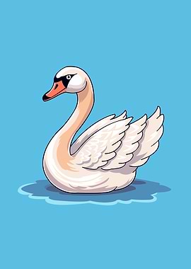 swan cute animal