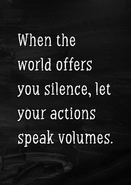 Actions Quote Chalk Art