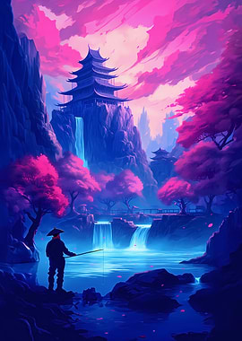 Japan Cherry Blossom Art