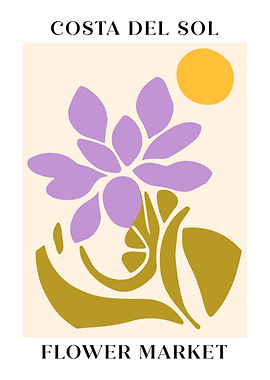 Costa Del Sol Flower Print