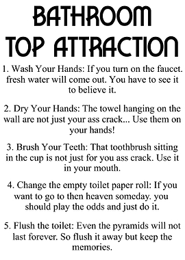 Bathroom Art Attraction