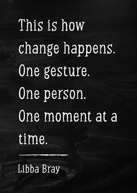 Change Quote Chalk Art