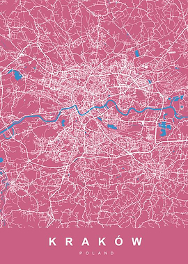 MAP KRAKOW POLAND