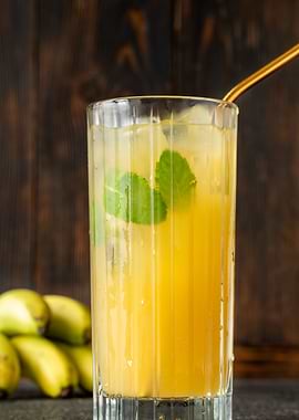 Banana Caipirinha Cocktail