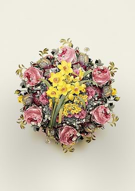 Chinese Sacred Lily Wreath