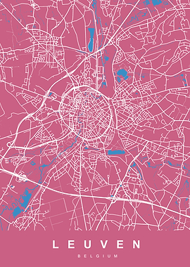 MAP LEUVEN BELGIUM