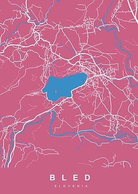 MAP BLED SLOVENIA