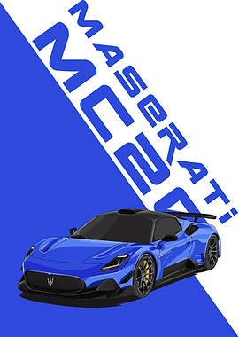 maserati mc20 blue