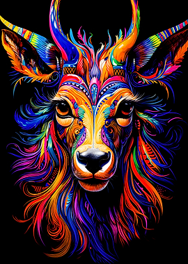 Psychedelic Deer Vibrant