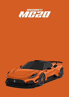 maserati mc20 orange