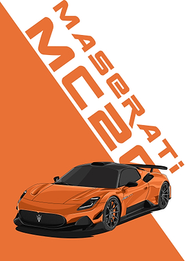 maserati mc20 orange