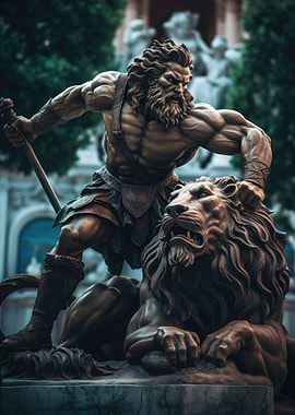 Hercules And The Lion