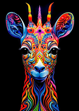 Psychedelic Giraffe