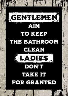 Funny Bathroom Warning