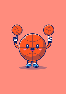 Cute Basket Ball Cartoon