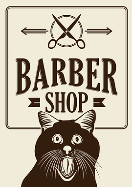 Cat Barber Shop Meme